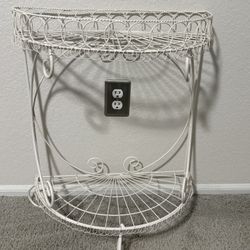 Plant Stand Two Tier Sturdy Wire French Country