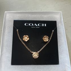 Coach Tea Rose Set NWT 