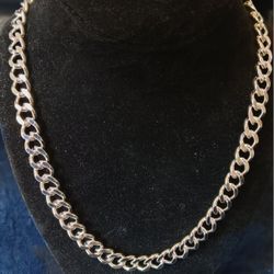 20" Hallmark 925 Plated Necklace 10mm Wide 