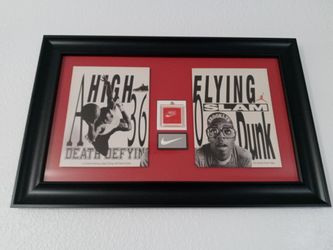 Original 1989 Michael Jordan Magazine Ad Showcasing Authentic Nike Shoe Tag 