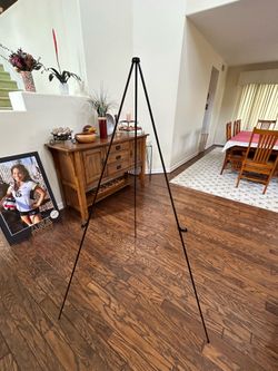 Easels and blank poster boards