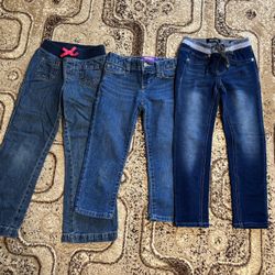 3pc Jeans Size 6 Kids Girls 