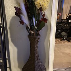 Vase With Flower Decor 