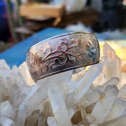 Sterling Silver And Copper Cuff Bracelet