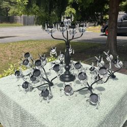 Table Top Candle Crystal Chandeliers - Wedding 