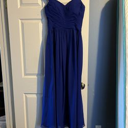 Royal Blue Gown Dress Size M