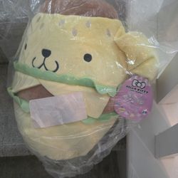 Hello Kitty & Friends Pompompurin Hamburger Squishmallow 12” – NWT