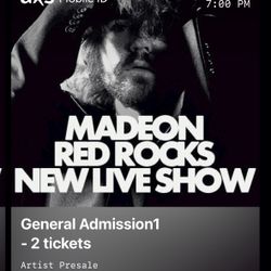 MADEON 10/3 RED ROCKS 2 GA
