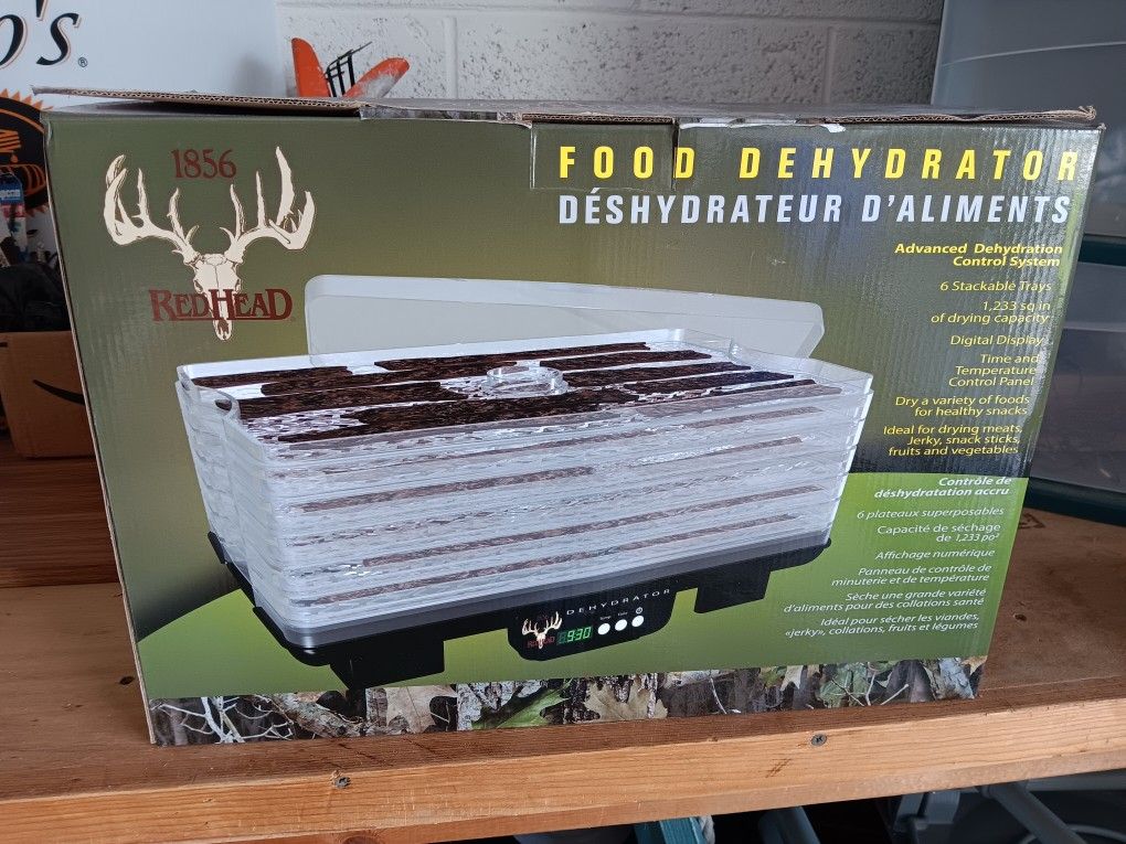 6 Tray Food Dehydrator 1856 Redhead New In Box