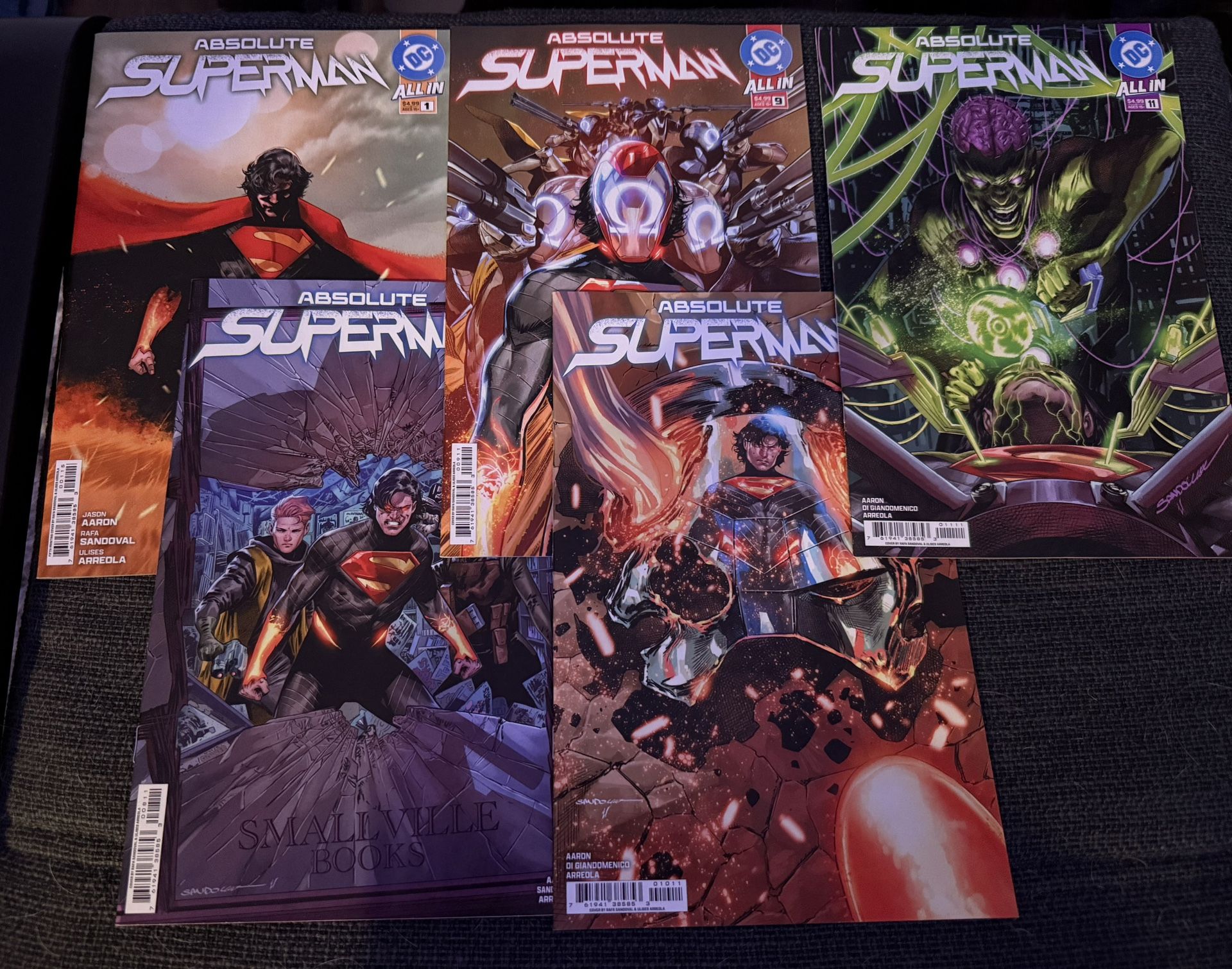 Absolute Superman 1 And 8 9 10 11 DC Comic Aaron Di Giandomenico
