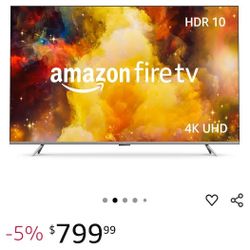 75-In Fire TV And 32-in Seki Tv