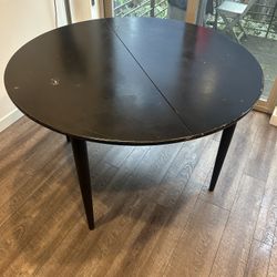 Wooden Dining Table w/ Leaf Inserts