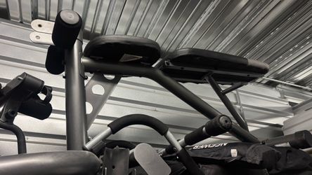 Weight bench with rack