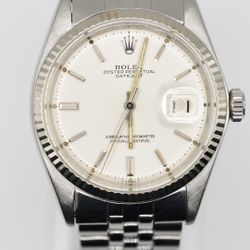 Rolex Datejust - 1601 Silver Jubilee Bracelet with Silver Bezel