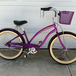 Like New - Electra Karma 3 Speed Aluminum Frame Beach Cruiser Bike