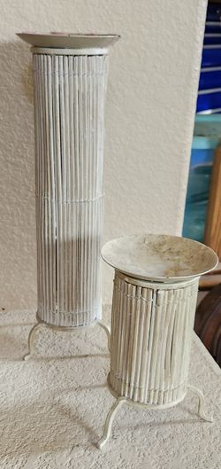 White Wooden Stands