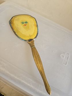 Antique Vintage Hand Held Mirror 