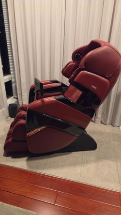 Red Leather Full Body Massage Chair