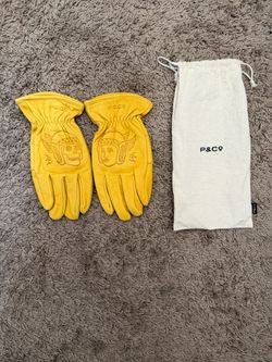 P&CO LEATHER GLOVES (MEDIUM)