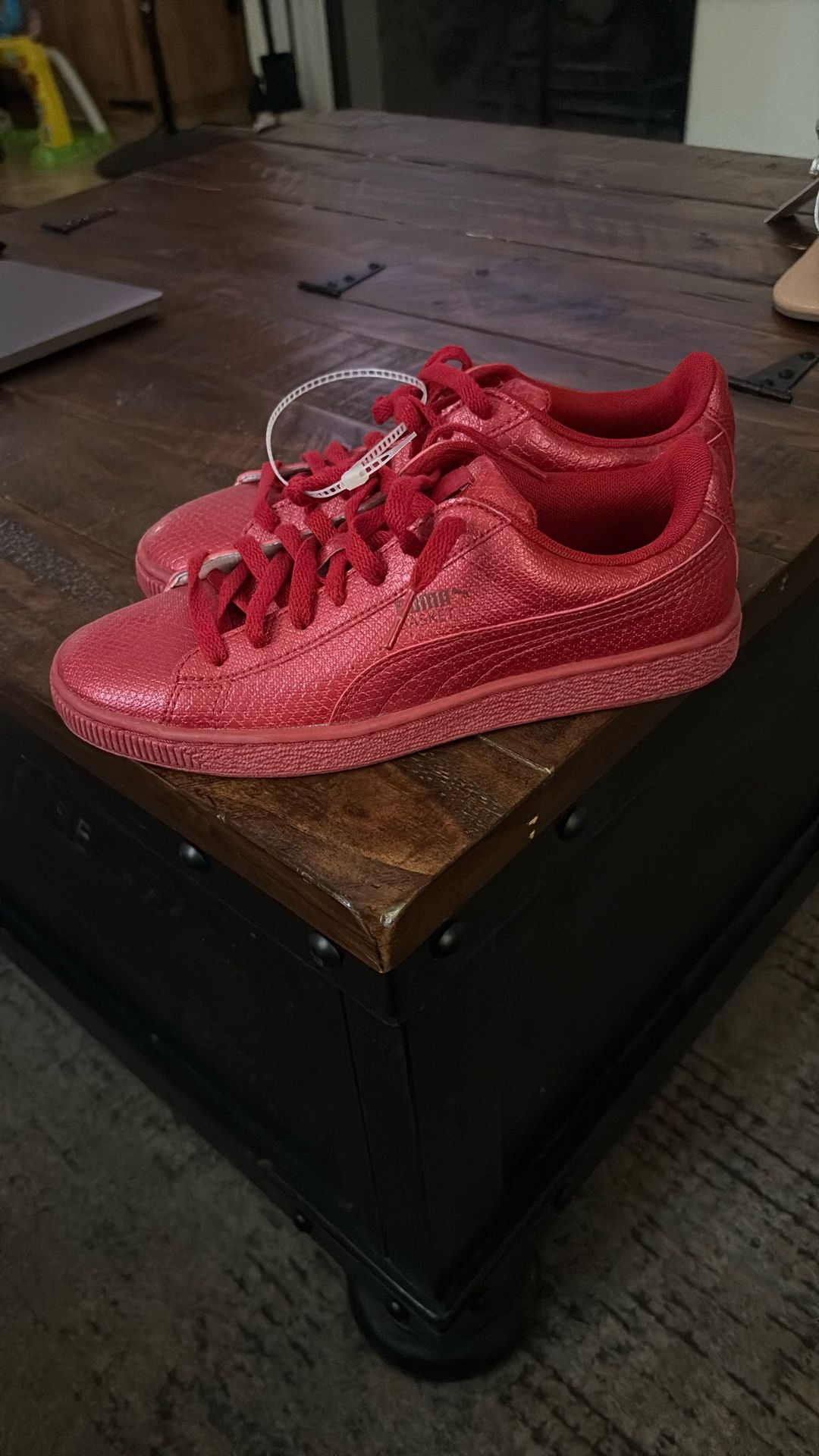 Puma Red Basket Shoes