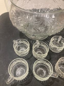 Punch bowl with cups