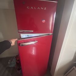 Red Galanz Fridge