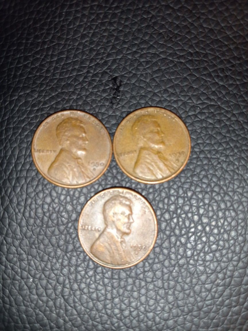1950 D WHEAT PENNY'S 