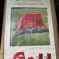 NEW Backyard Creations Portable Cabana Set