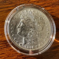 1884 Morgan Silver Dollar – Philadelphia Mint, Brilliant Uncirculated 