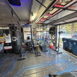 Hulk fit Power Rack With Pulley System-2:Olympic Barbells-1-curling Bar