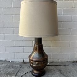 Vintage large metal table lamp
