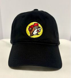 Buc-ee’s Black Beaver Logo Baseball Cap-Adjustable-One Size-Unisex