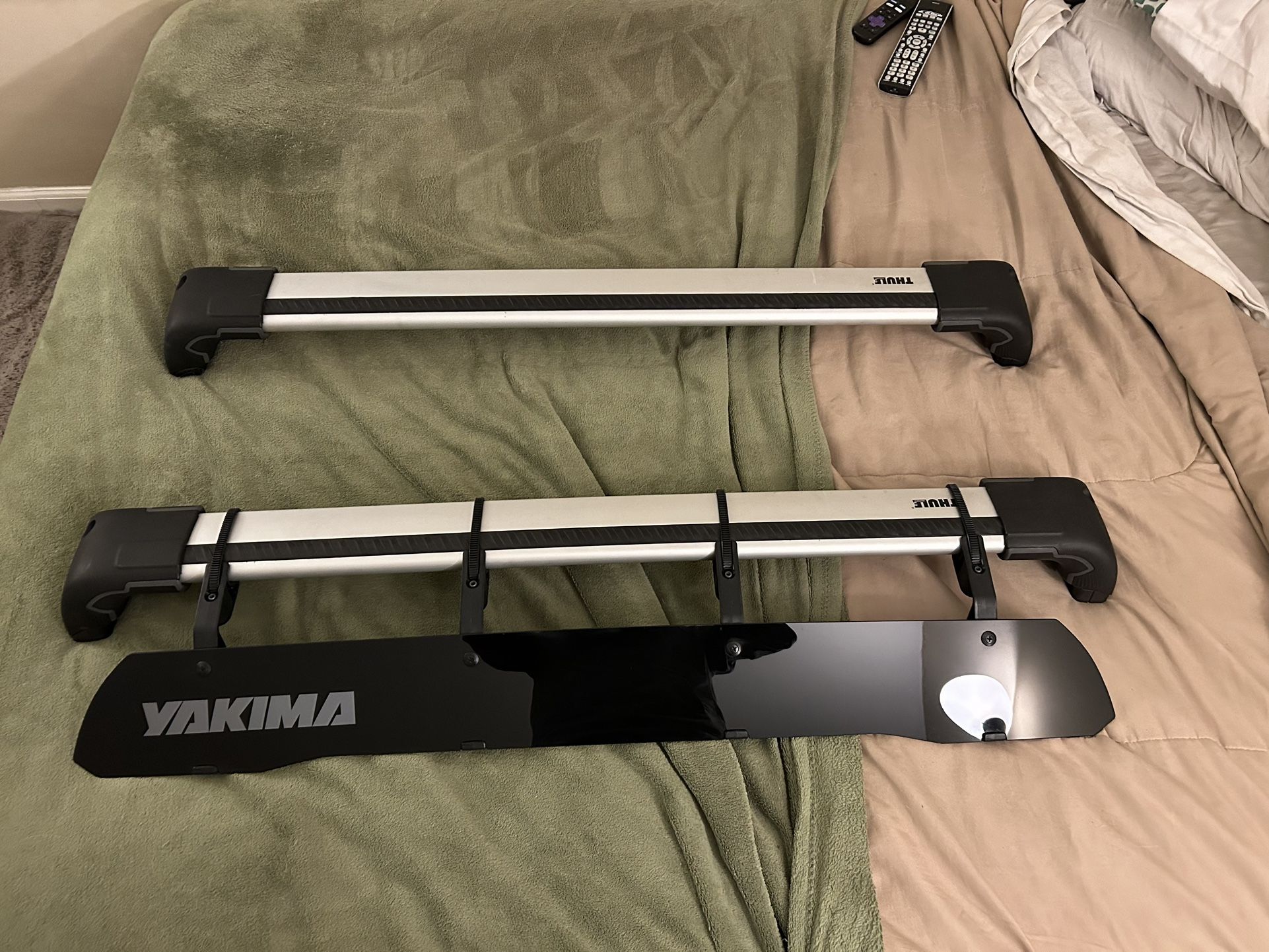 Mazda 3 Thule Roof Rack System with Yakima Wind Fairing