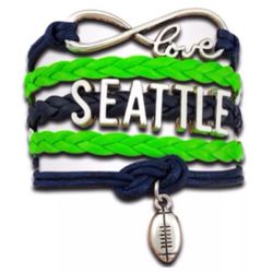 Seattle Seahawks Football Bracelet 