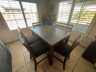 Dining room set with bench chair