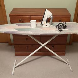 Ironing Board And Iron 