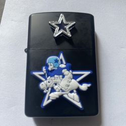 Dallas Cowboys fliptop lighter new without fuel