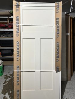 36” Solid Wood Prehung Door – Right Swing – 3 Panels – REAL Wood – $225 FIRM