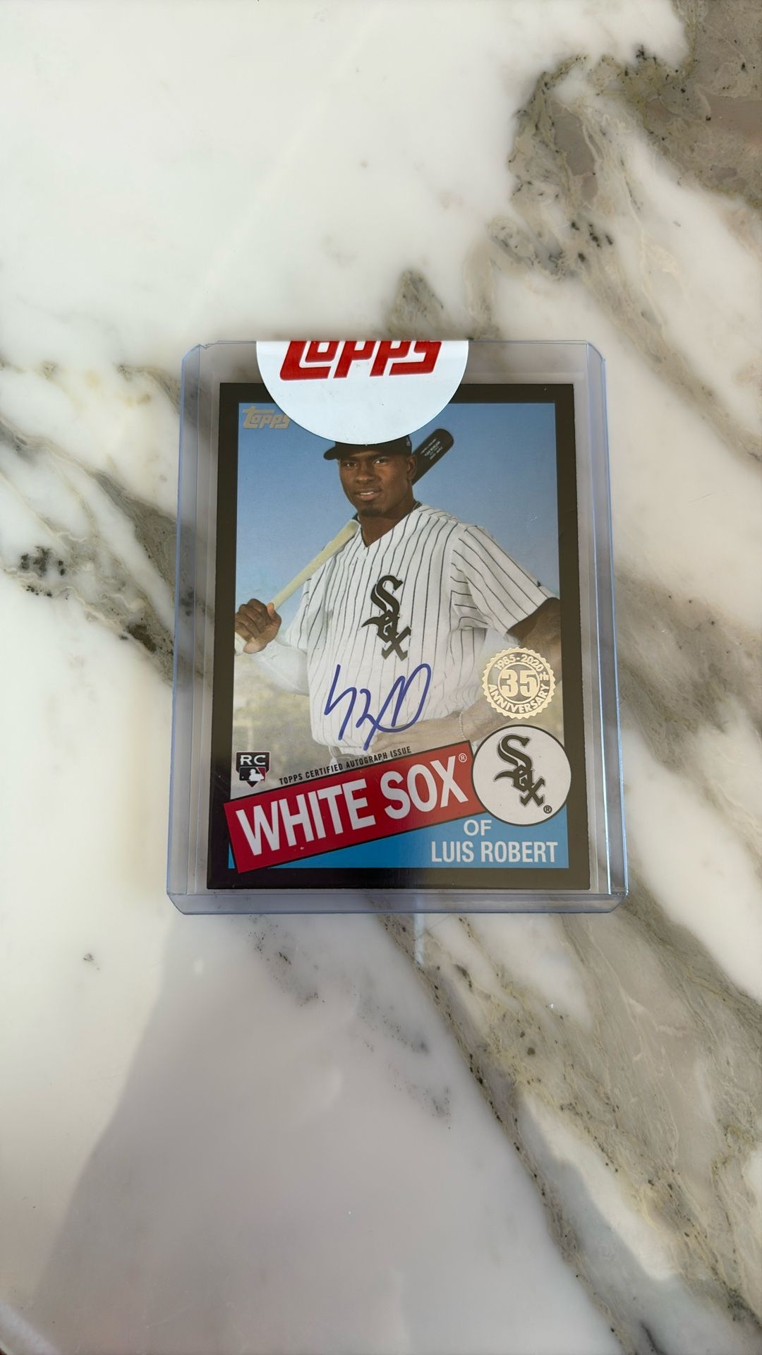 Luis Robert Topps 2020 Rookie Auto Redemption Card 109/199