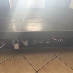 Coffee table with broken leg