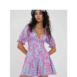 For Love And Lemons Angie Mini Dress NWT!