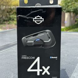 Cardo Freecom 4x Duo Bluetooth Headset Com System Harley Davidson Edition BRAND NEW / NEVER USED 