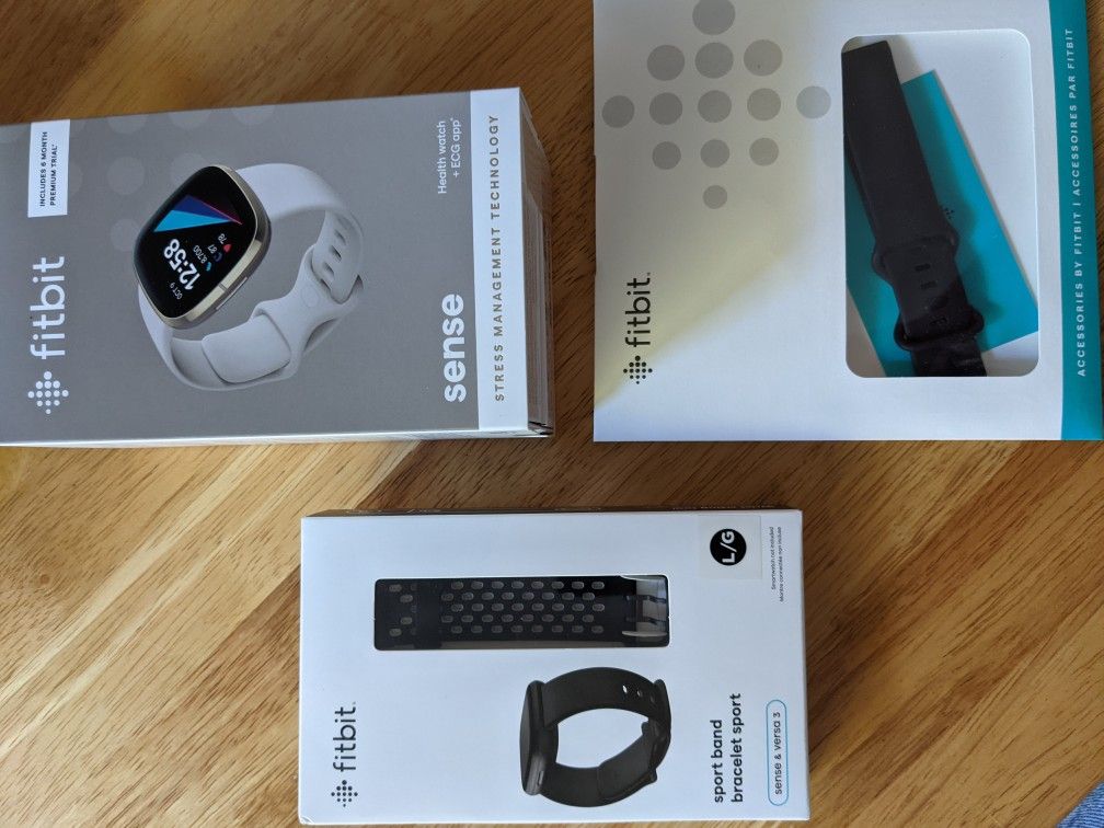 Fitbit Sense, Sport Band And Extra Classic Band Bundle