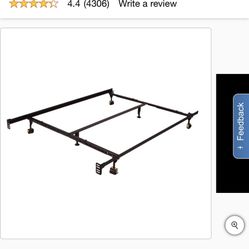 Premium Universal Lev-R-Lock Bed Frame- Fits standard Twin, Full, Queen, King, California King sizes