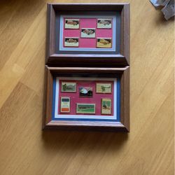 Set Of 2 Metal Stamps In Frames 