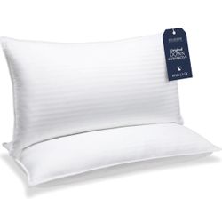 2 Beckham Hotel Collection Bed Pillow King Size Down Alternative