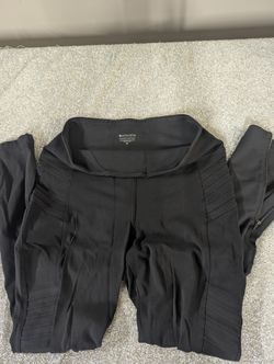 Black Athleta Delancy Moto Tight leggings size M P24