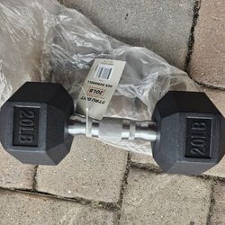 2o LB TRU GRIT HEXAGON HEX DUMBBELL BRAND NEW