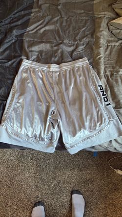 XL Silver AND1 shorts