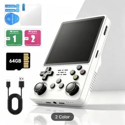 Retro Handheld Game Console, 3500mAh Battery, USB Charging, Long-lasting Battery Life, Portable Travel Entertainm